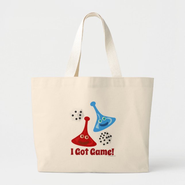 I Got Game Large Tote Bag (Front)