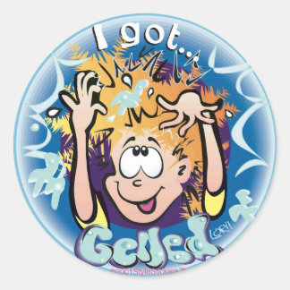 I Got Gelled! StyleStickers™ ©2009 LT Classic Round Sticker