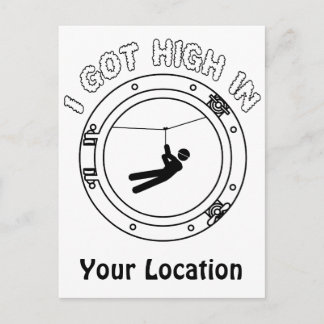I Got High - Zipline Postcard