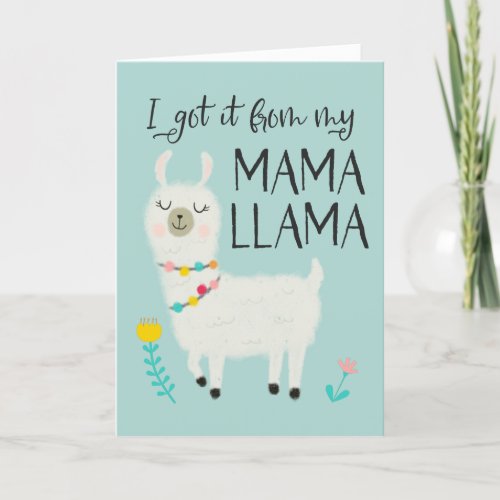 I got it from my Mama Llama Mothers Day Holiday Card