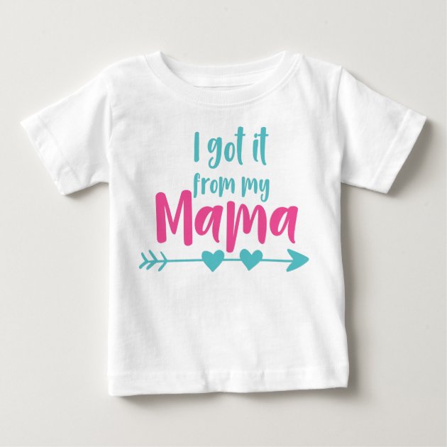 T-Shirt „got it from my mama“ Damen Kleidung Tops & T-Shirts T-Shirts New Look T-Shirts 