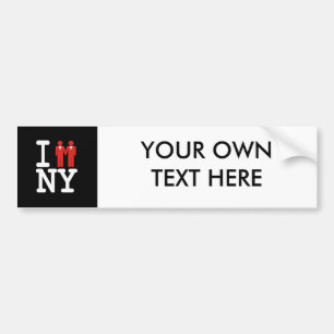 I GOT MARRIED IN NY MEN -.png Bumper Sticker