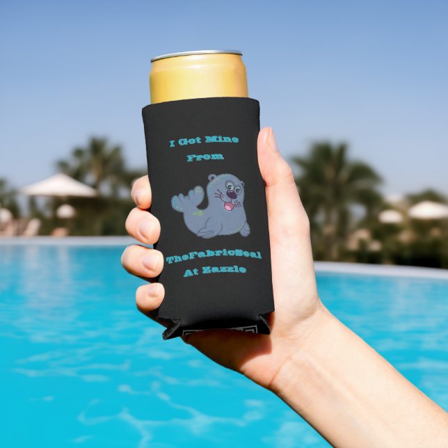 I Got Mine From The Fabric Seal At Zazzle Seltzer Can Cooler (In Situ Pool)