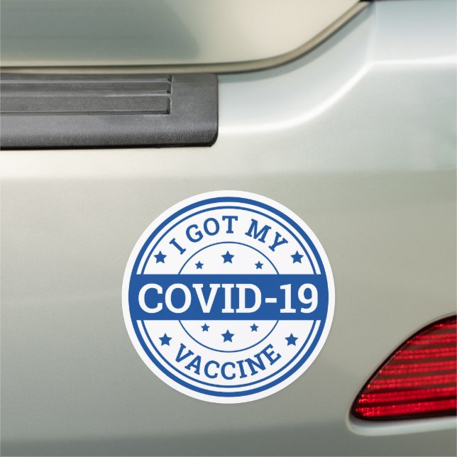 I Got My Covid-19 Vaccine Car Magnet (In Situ)