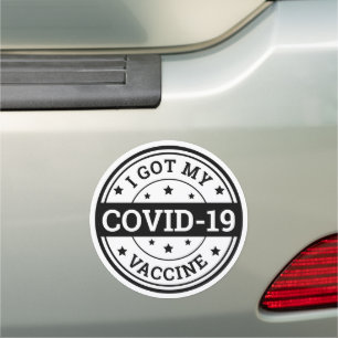 I Got My Covid-19 Vaccine Car Magnet
