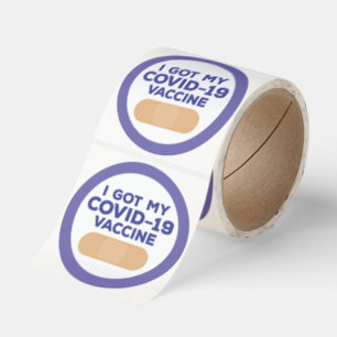 I Got My Covid-19 Vaccine Classic Round Sticker