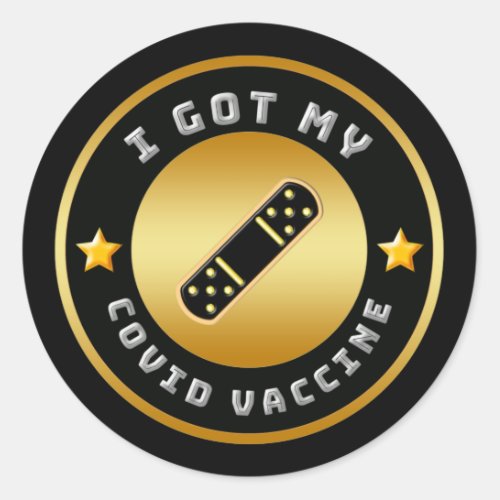 I Got My COVID Vaccine Vaccination  Classic Round Sticker