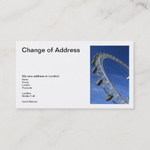 London Eye Office School Products Zazzle I Got My Eye On London Change Of Address Cards