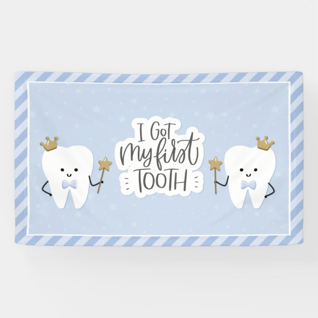 I got my First Tooth Party Banner (Horizontal)