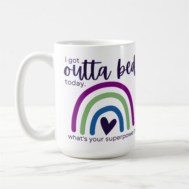 I Got Outta Bed Today Coffee Mug (Left)