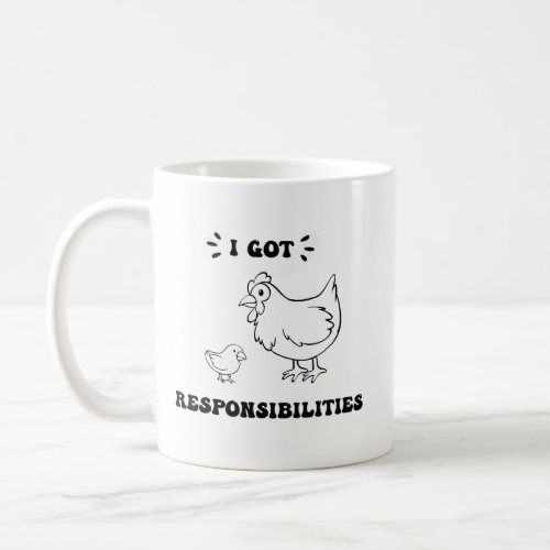 I Got Responsibilities Funny Angelica Quote Rugrat Coffee Mug