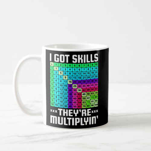 I Got Skills Theyre Multiplying  Math Teacher Stu Coffee Mug