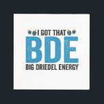 I Got that Big Dreidel Energy Funny Jewish Holiday Napkins<br><div class="desc">hanukkah, passover, yiddish, chanukah, jewish, menorah, jew, gift, birthday, bagel</div>