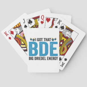 I Got that Big Dreidel Energy Funny Jewish Holiday Poker Cards