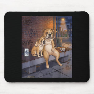 I Got That Dog In Me Funny Bulldog Smoking Beer Me Mouse Pad