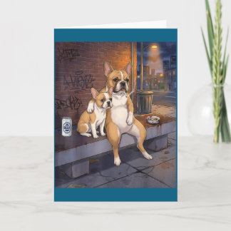 I Got That Dog In Me Funny French Bulldog Smoking  Card