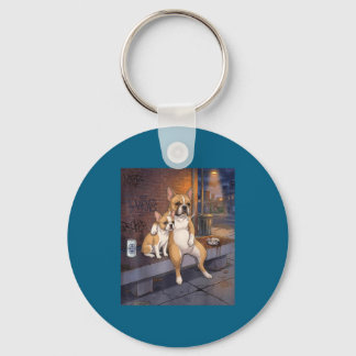I Got That Dog In Me Funny French Bulldog Smoking  Keychain