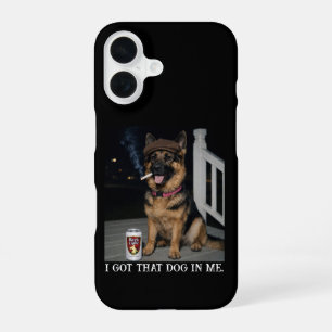 I Got That Dog In Me, Funny German Shepherd Meme iPhone 16 Case