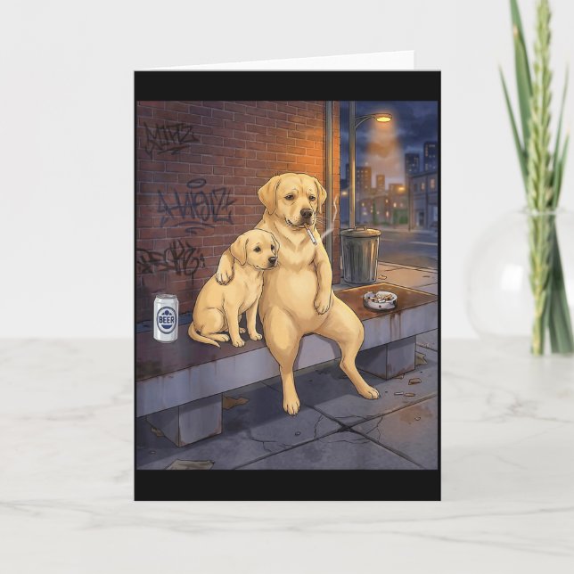 I Got That Dog In Me Funny Labrador Retriever Smok Card (Front)