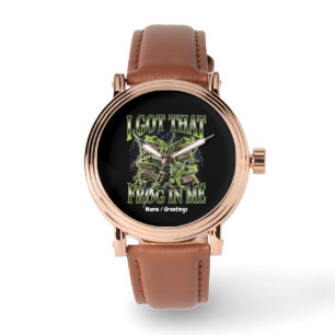I Got That Frog In Me Retro 90s Bootleg Meme Watch