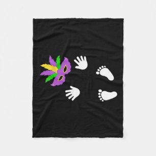 I Got The Byby Happy Mardi Gras Carnival Fleece Blanket