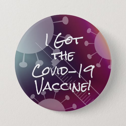 I Got the Covid_19 Vaccine Passionfruit Ombre Button