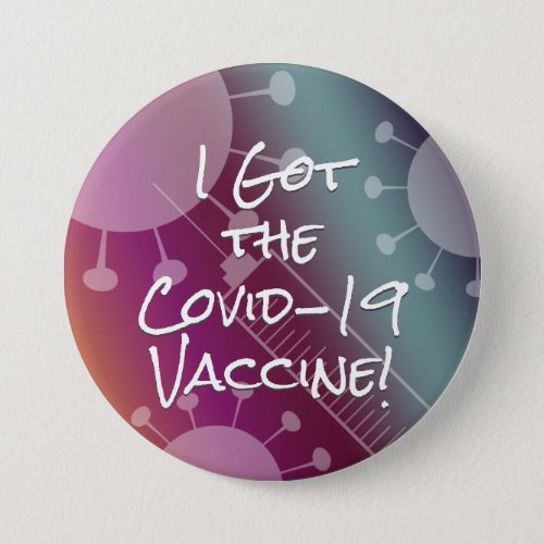 I Got the Covid_19 Vaccine Passionfruit Ombre Button