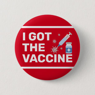 "I Got The Vaccine" - Stop the virus Button