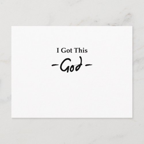 I Got This Jesus Christian God Postcard