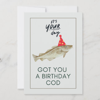 I GOT YOU A BIRTHDAY COD  HOLIDAY CARD