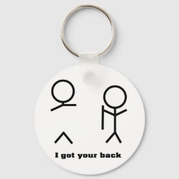 I got your back keychain