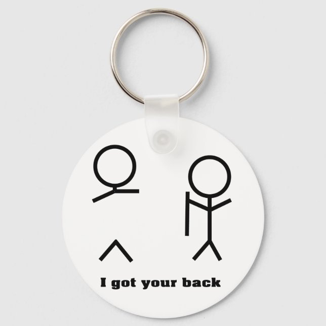 I got your back keychain (Front)