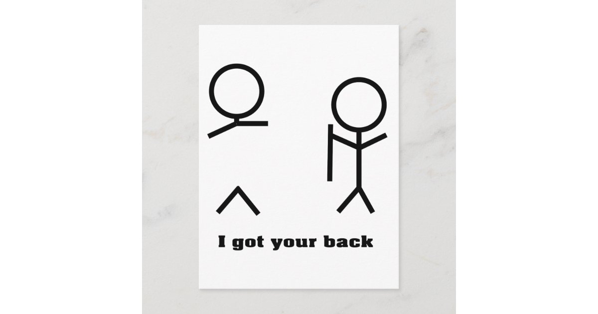 don't worry i got your back stickman meme gift' Sticker | Spreadshirt
