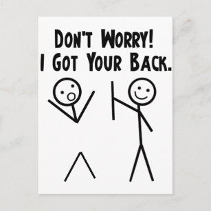 I Got Your Back! Postcard