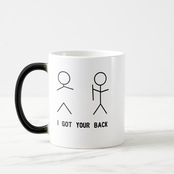 I got your back Stick Figures Mugs