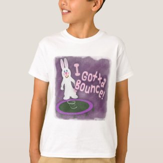 I Gotta Bounce Funny Rabbit Trampoline Cartoon