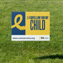 I #GoYellow - Child Sign
