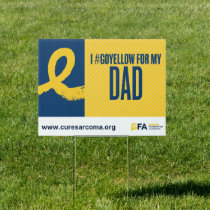 I #GoYellow - Dad Sign
