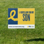 I #GoYellow - Son Sign<br><div class="desc">Show your support with our Sarcoma Awareness yard sign—bold,  weather-resistant,  and perfect for raising visibility in your community.</div>