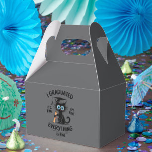 I Graduated It's Fine I'm Fine Everything Is Fine Favor Boxes