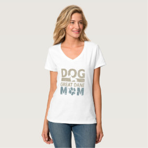 I Great Dane Mom Mama Grandma Dog lover T-Shirt