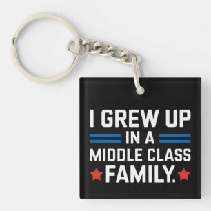 I Grew Up In A Middle Class Family Kamala Harris Keychain