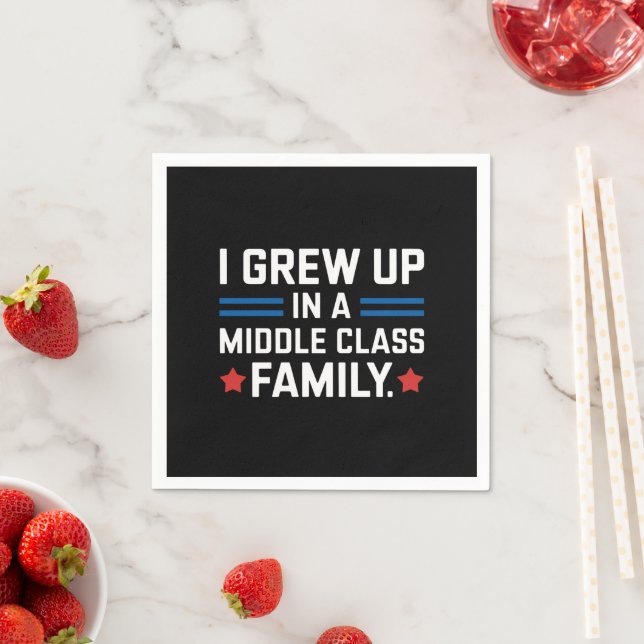 I Grew Up In A Middle Class Family Kamala Harris  Napkins (Insitu)