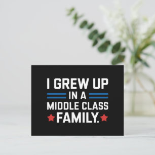 I Grew Up In A Middle Class Family Kamala Harris  Postcard