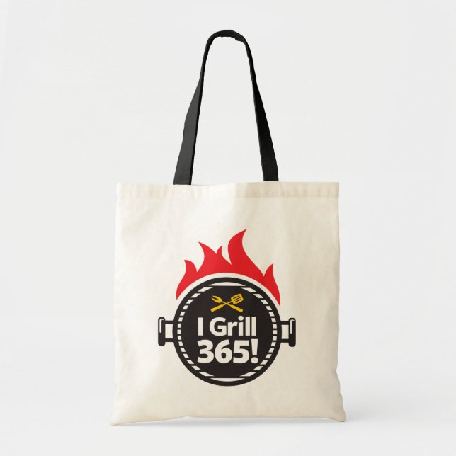 I Grill 365! Tote Bag (Front)