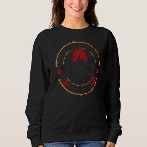 I Grill And Smoke Meat Since 1962 60 Years Old 60t Sweatshirt
