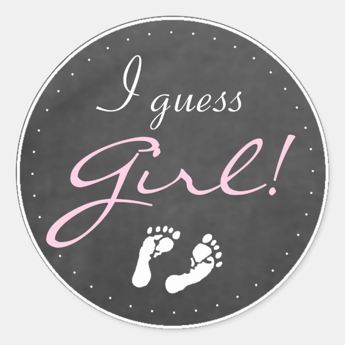 I Guess Girl Classic Round Sticker