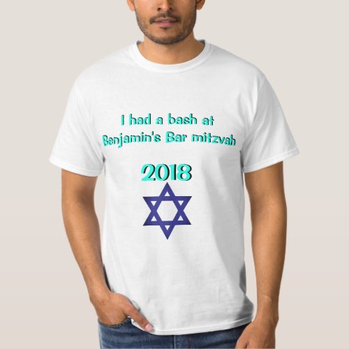 I Had a Bash at Benjamins Bar Mitzvah Shirt