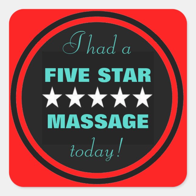 I had a massage today! stickers (Front)