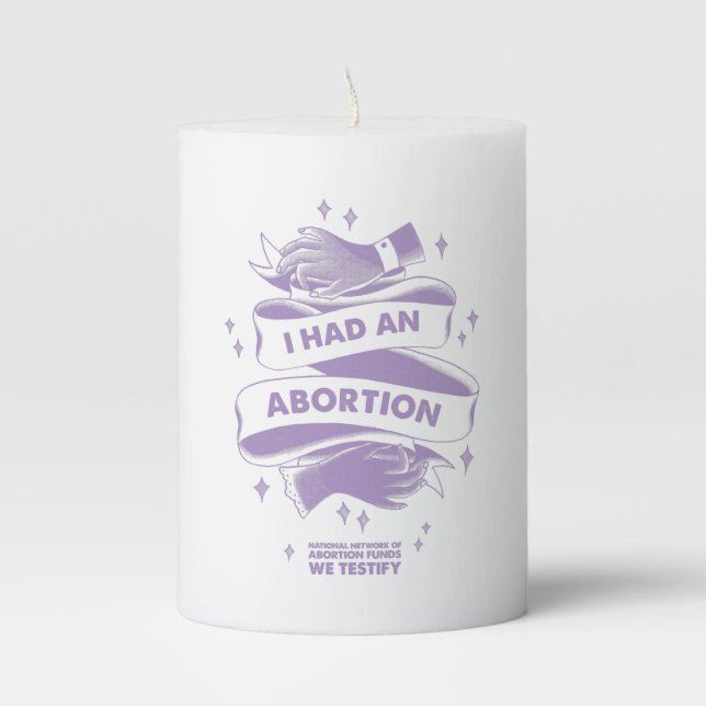 I Had An Abortion Candle (Front)